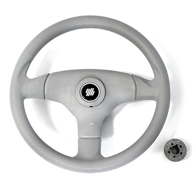 Колесо рулевое Ultraflex 350мм серое ударопрочный термопластик (V.60G)